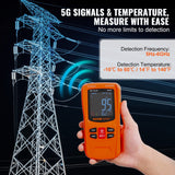 Measuring Tools & Sensors: VEVOR 3-in-1 EMF Meter, 5Hz-6GHz, Handheld Rechargeable Electromagnetic Field Radiation Detector, Digital LCD EMF Tester for EF MF RF Home Inspections Outdoor Ghost Hunting 5G Cell Tower Temperature