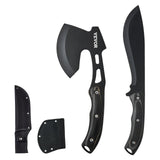 Camp Safety Equipment: VEVOR Hunting Knife and Hatchet Axe Combo Set Sheath Fixed Blade Knife Camping