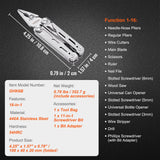 Gardening Tools: VEVOR 16-In-1 Multitool Pliers, Multi Tool Pliers, Cutters, Knife, Scissors, Ruler, Screwdrivers, Wood Saw, Can Bottle Opener, with Safety Locking and Sheath, for Survival, Camping, Hunting and Hiking