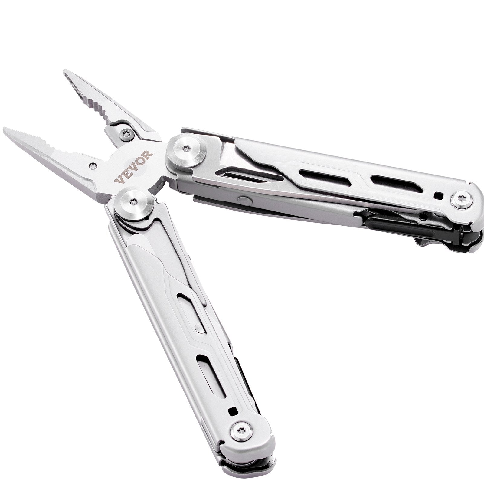 Gardening Tools: VEVOR 16-In-1 Multitool Pliers, Multi Tool Pliers, Cutters, Knife, Scissors, Ruler, Screwdrivers, Wood Saw, Can Bottle Opener, with Safety Locking and Sheath, for Survival, Camping, Hunting and Hiking