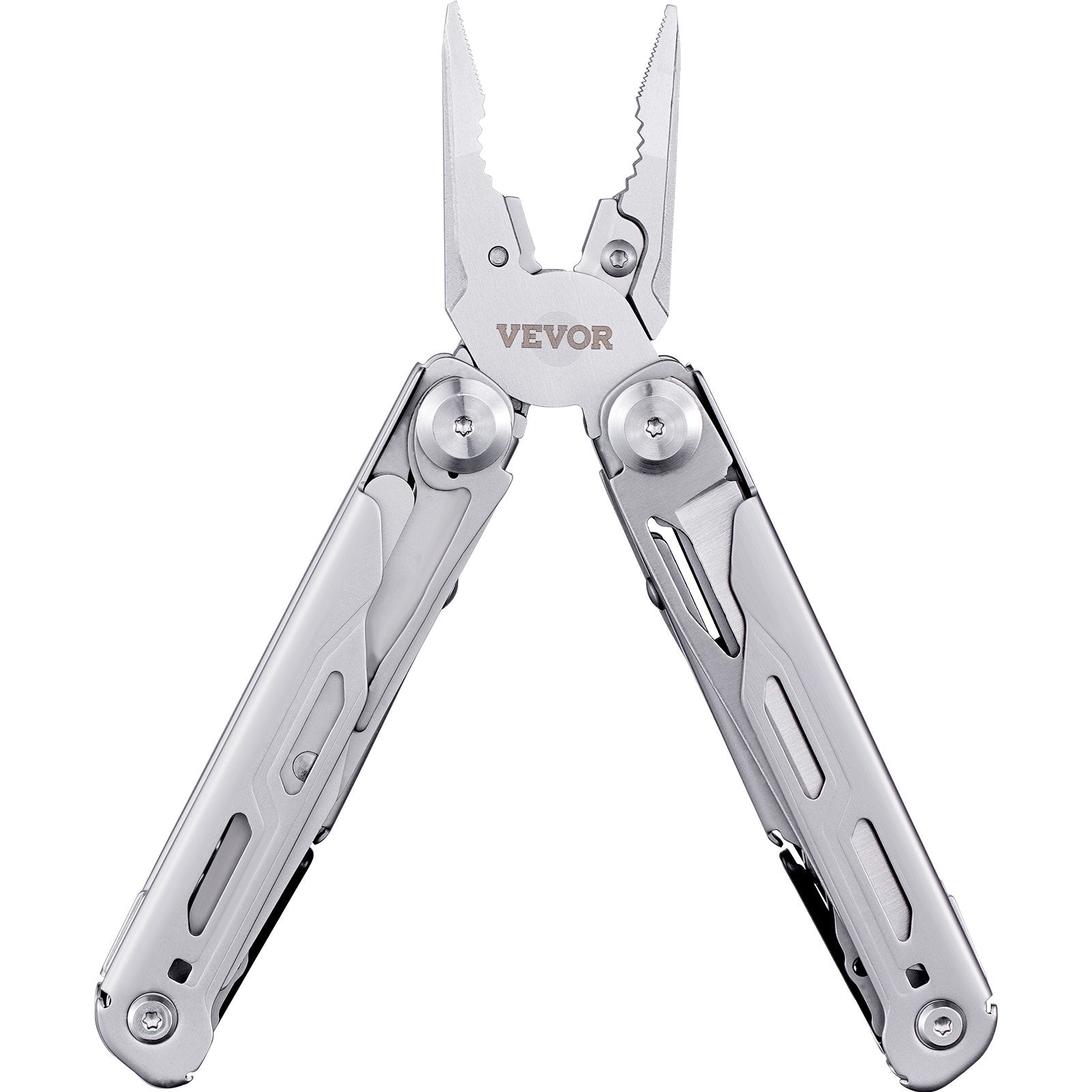 Gardening Tools: VEVOR 16-In-1 Multitool Pliers, Multi Tool Pliers, Cutters, Knife, Scissors, Ruler, Screwdrivers, Wood Saw, Can Bottle Opener, with Safety Locking and Sheath, for Survival, Camping, Hunting and Hiking