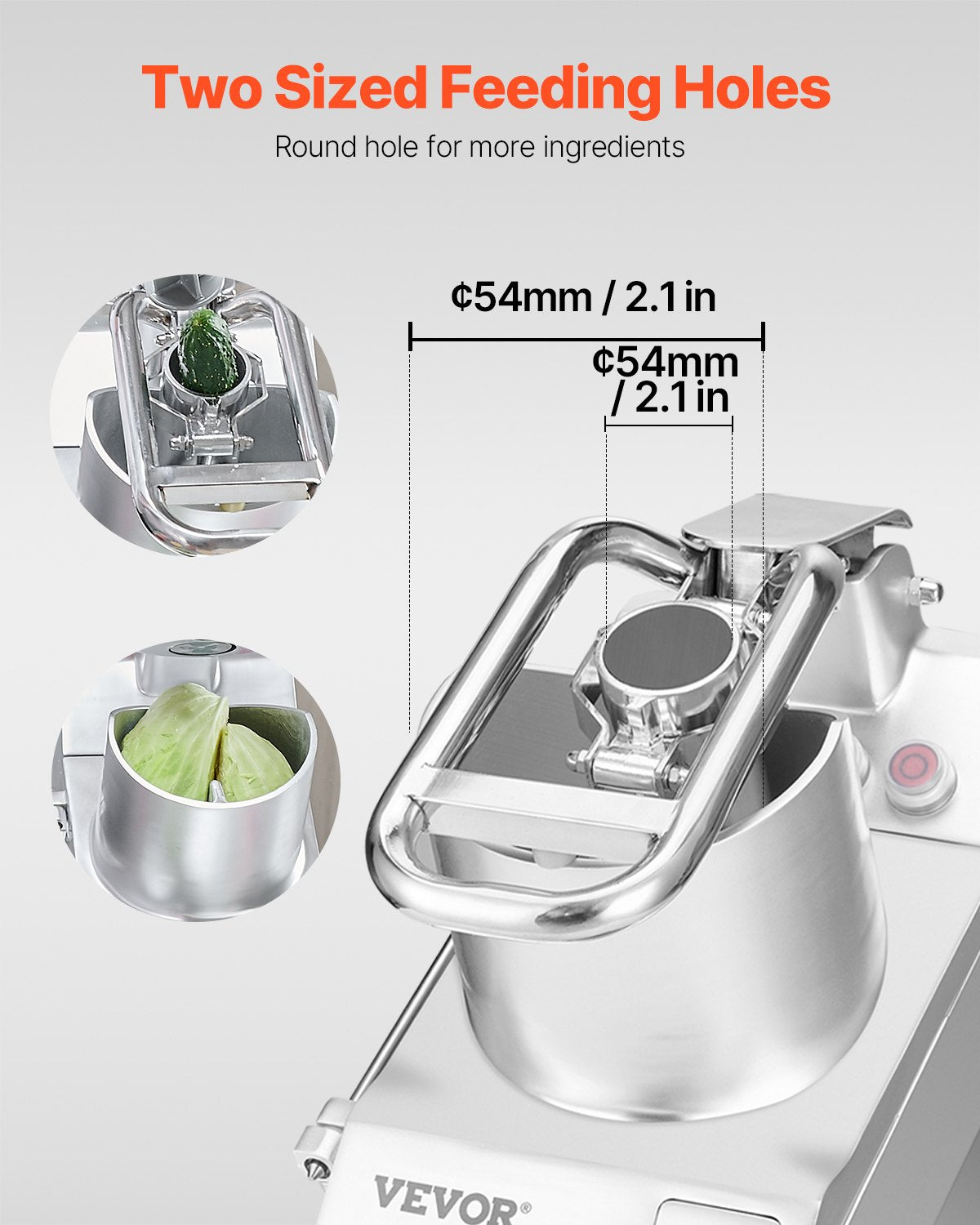 Gardening Tools: VEVOR Food Processor & Vegetable Chopper w/ 6 Blades Food-Grade Stainless Steel