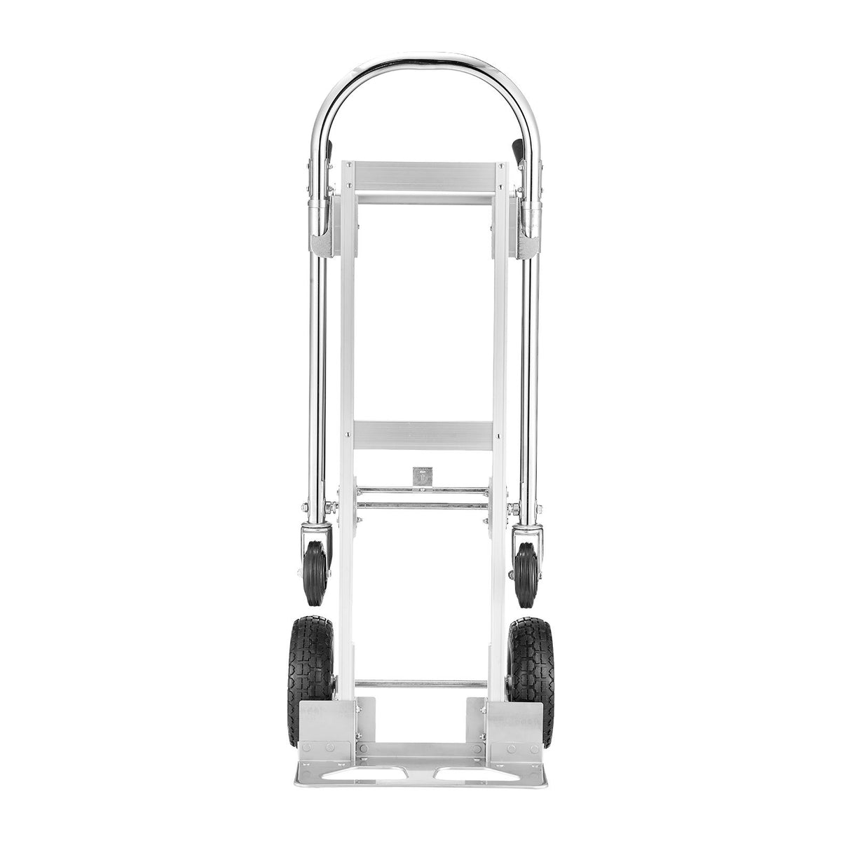 2 in 1 Hand Truck, 453.6 kg Load Capacity for 4-Wheel Mode, Convertible Hand Truck Dolly with Non-Slip Handle & Wheels, Portable Trolley Dolly for Moving Home, Office, Warehouse, Supermarket