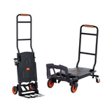Automotive Parts: VEVOR Aluminum Hand Truck, 2 in 1, 136 kg Max Load Capacity, Heavy Duty Industrial Convertible Folding Hand Truck and Dolly, Utility Cart Converts from Hand Truck to Platform Cart with Rubber Wheels