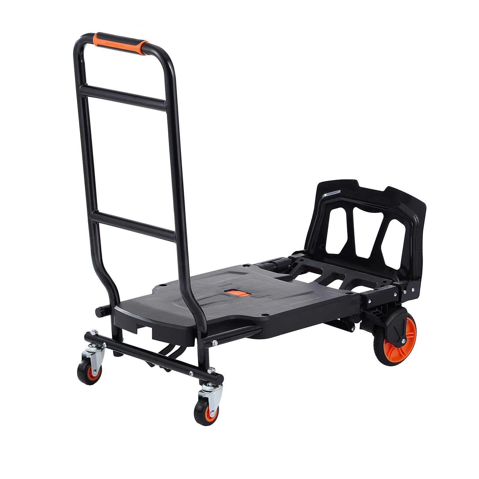 Automotive Parts: VEVOR Aluminum Hand Truck, 2 in 1, 136 kg Max Load Capacity, Heavy Duty Industrial Convertible Folding Hand Truck and Dolly, Utility Cart Converts from Hand Truck to Platform Cart with Rubber Wheels