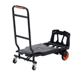 Automotive Parts: VEVOR Aluminum Hand Truck, 2 in 1, 136 kg Max Load Capacity, Heavy Duty Industrial Convertible Folding Hand Truck and Dolly, Utility Cart Converts from Hand Truck to Platform Cart with Rubber Wheels