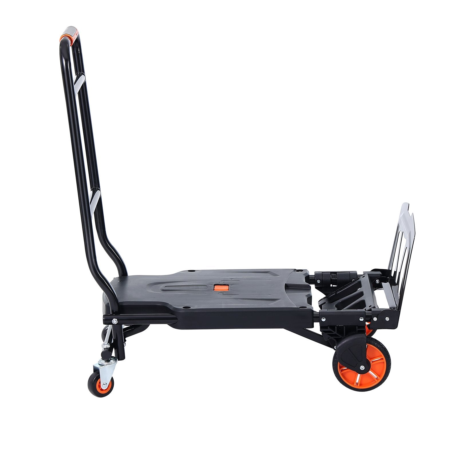 Automotive Parts: VEVOR Aluminum Hand Truck, 2 in 1, 136 kg Max Load Capacity, Heavy Duty Industrial Convertible Folding Hand Truck and Dolly, Utility Cart Converts from Hand Truck to Platform Cart with Rubber Wheels