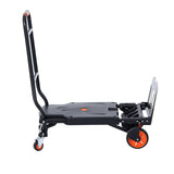 Automotive Parts: VEVOR Aluminum Hand Truck, 2 in 1, 136 kg Max Load Capacity, Heavy Duty Industrial Convertible Folding Hand Truck and Dolly, Utility Cart Converts from Hand Truck to Platform Cart with Rubber Wheels