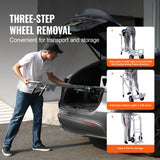 Automotive Parts: VEVOR Aluminum Hand Truck, 2 in 1, 363 kg Max Load Capacity, Heavy Duty Industrial Convertible Folding Hand Truck and Dolly, Utility Cart Converts from Hand Truck to Platform Cart with Rubber Wheels