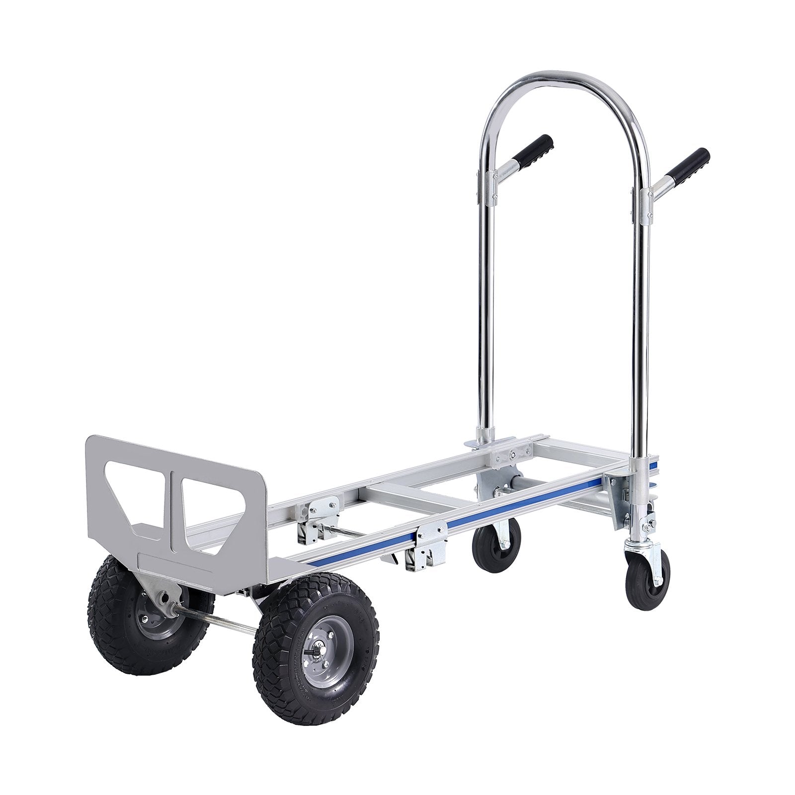 Automotive Parts: VEVOR Aluminum Hand Truck, 2 in 1, 363 kg Max Load Capacity, Heavy Duty Industrial Convertible Folding Hand Truck and Dolly, Utility Cart Converts from Hand Truck to Platform Cart with Rubber Wheels