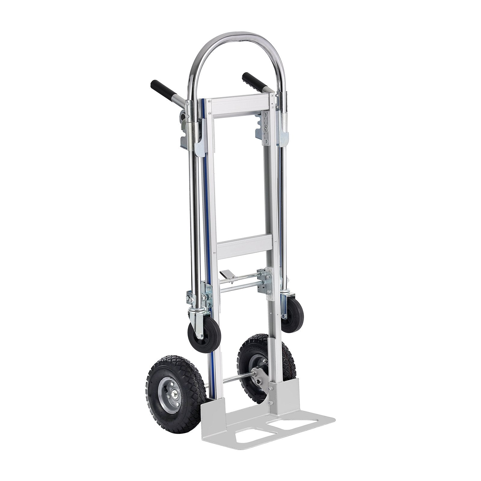 Automotive Parts: VEVOR Aluminum Hand Truck, 2 in 1, 363 kg Max Load Capacity, Heavy Duty Industrial Convertible Folding Hand Truck and Dolly, Utility Cart Converts from Hand Truck to Platform Cart with Rubber Wheels