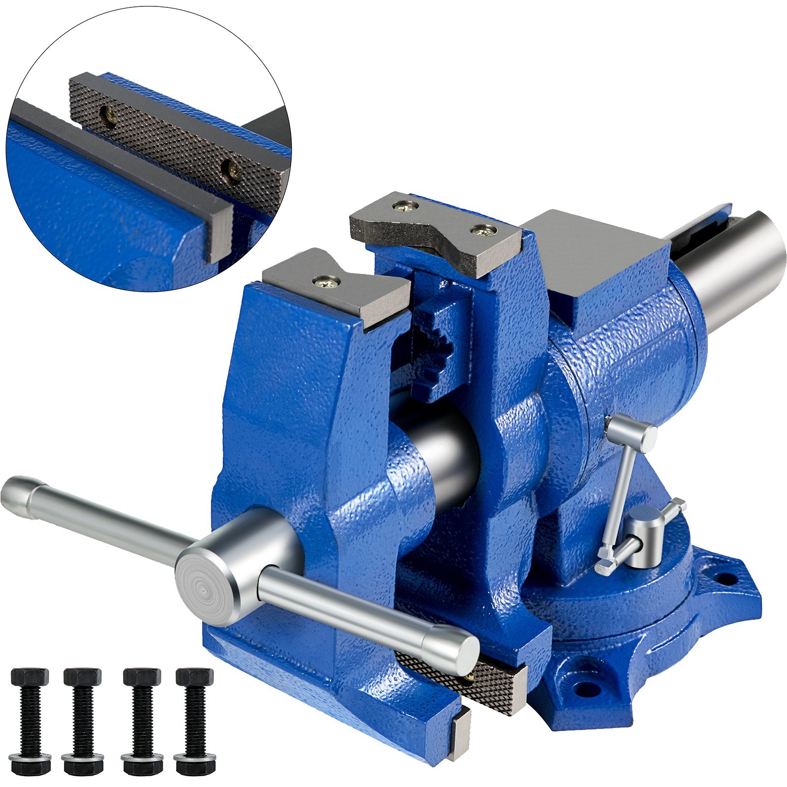 Umbrellas & Sunshades: VEVOR Multipurpose Bench Vice 5" 30Kn Heavy Duty with 360° Swivel Base and Head