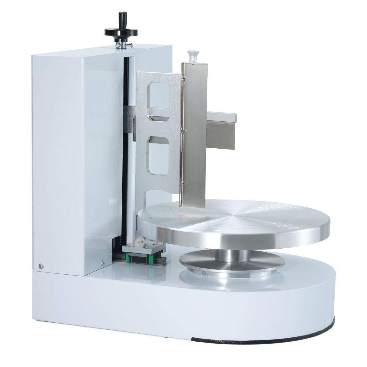 Cake Decorating Machine, Cake Cream Spreading Coating Smearing Machine, Low Noise Cake Frosting Machine, Turntable with Adjustable Scraper, for 4" to 12" Cake, 25-320RPM Rotating Speed, White