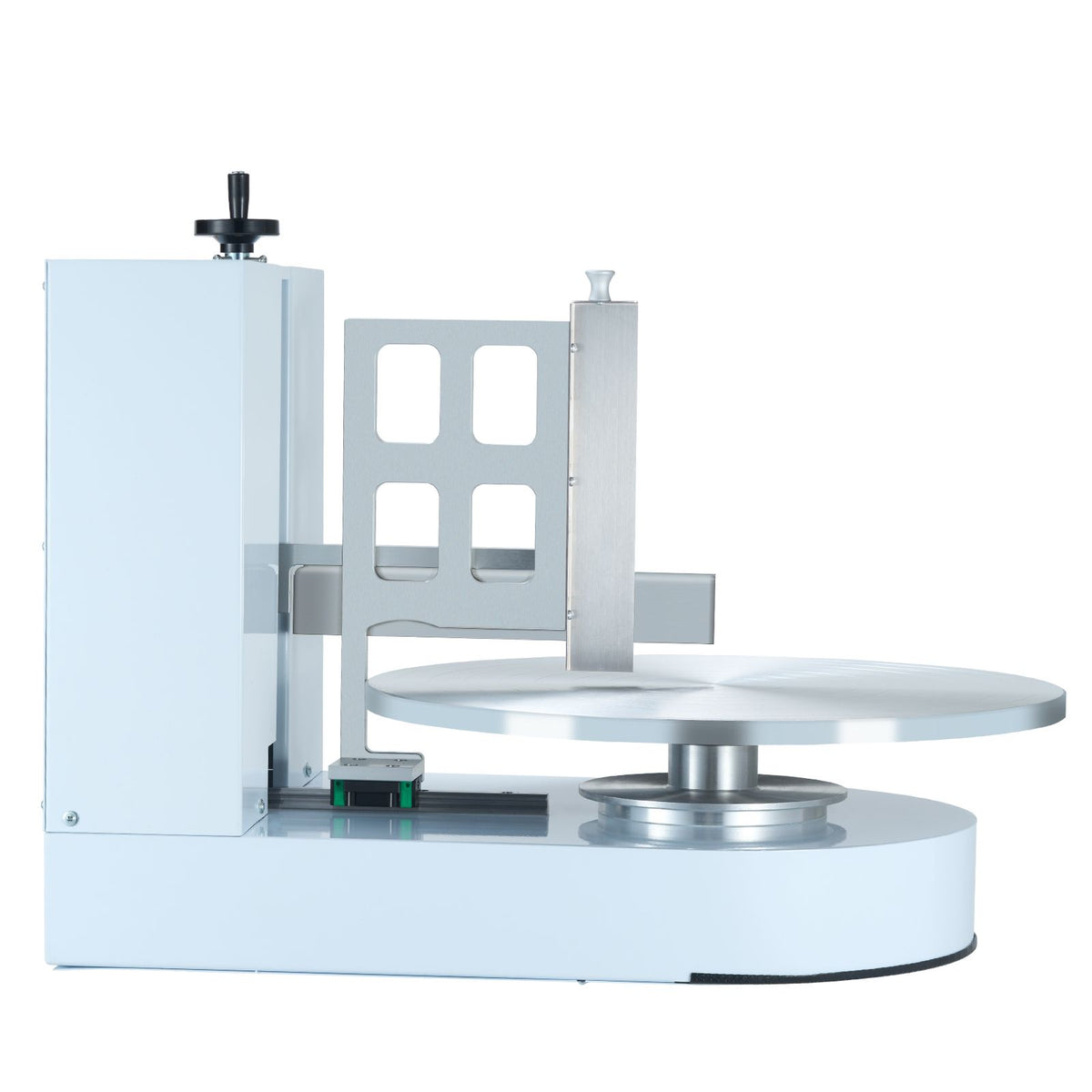 Cake Decorating Machine, Cake Cream Spreading Coating Smearing Machine, Low Noise Cake Frosting Machine, Turntable with Adjustable Scraper, for 6" to 14" Cake, 25-320RPM Rotating Speed, White