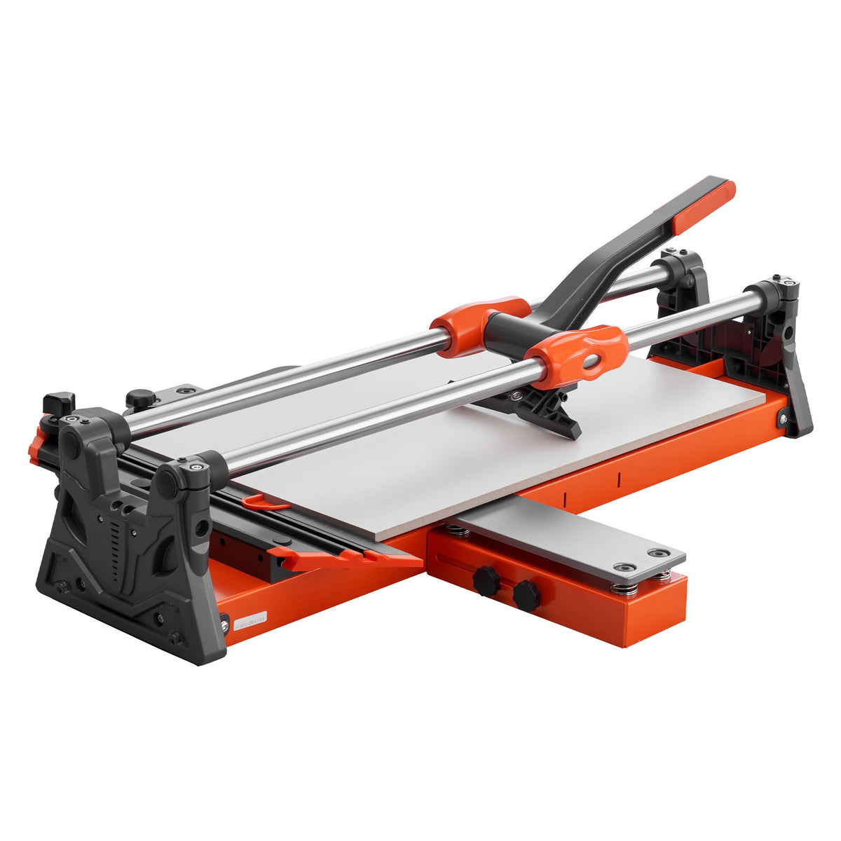 600 mm Manual Tile Cutter, Upgraded Sliding Head Cutting Tool with Spring-Loaded Base, Angle Fence, Tungsten Carbide Cutting Wheel, Alignment Guide, for DIY Pros, Ceramic, Floor & Wall Tiles