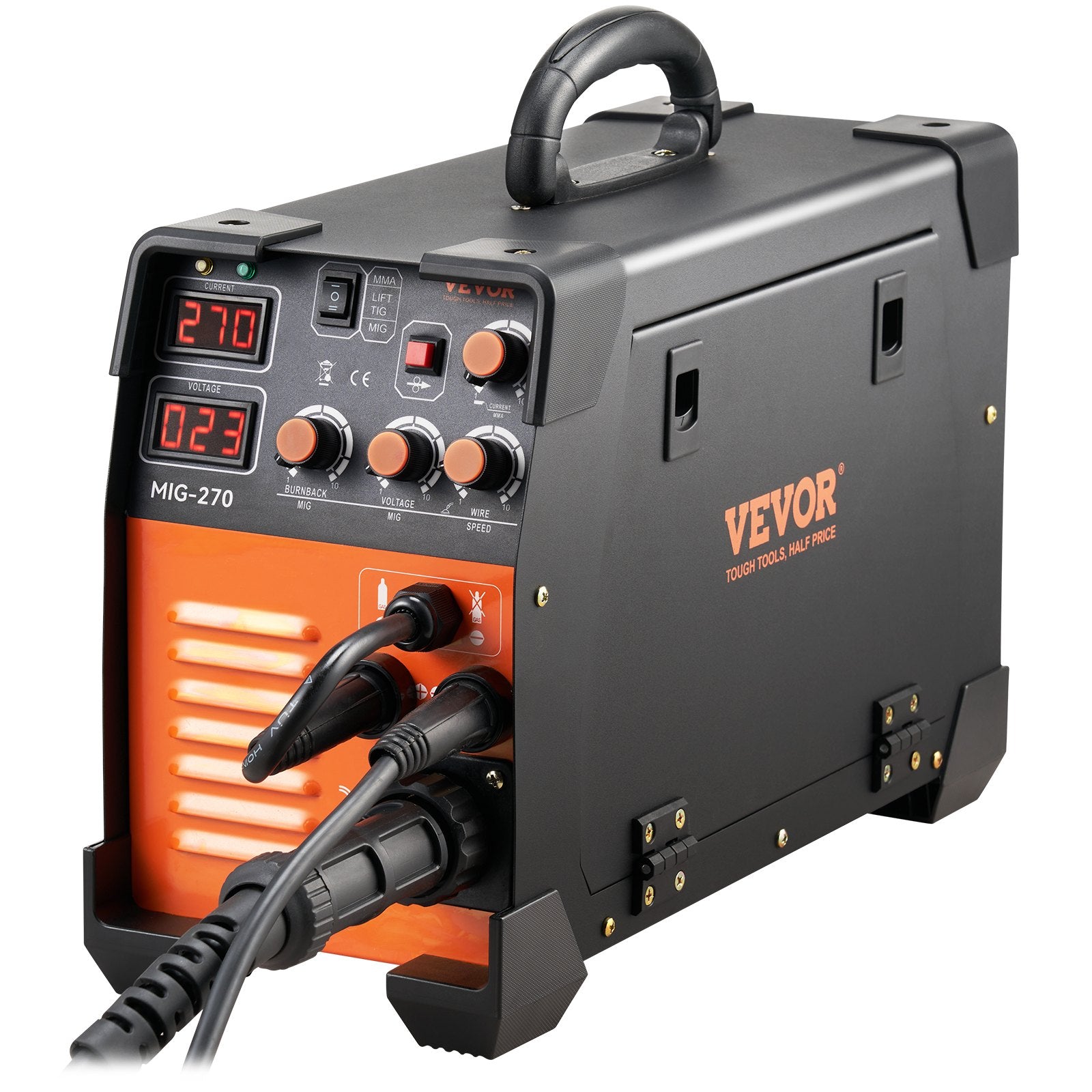 Welding Guns & Plasma Cutters: Vevor Mig Welder Welding Machine MIG-270 MIG MMA TIG IGBT DC Inverter Welder Digital Display