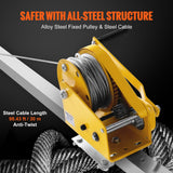 Camp Safety Equipment: VEVOR Confined Space Tripod Kit, 2600 lbs Winch, Confined Space Tripod 8' Legs and 98' Cable, Confined Space Rescue Tripod 32.8' Fall Protection, Harness, Storage Bag for Traditional Confined Spaces