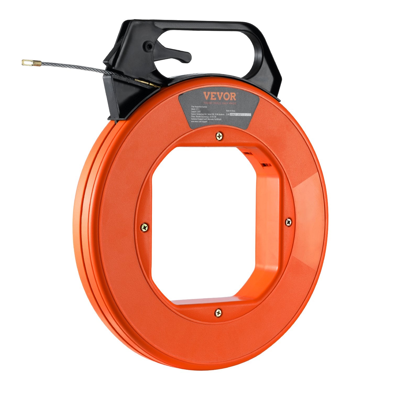 Power & Electrical Supplies: VEVOR Fish Tape, 38.1 m Length, 4.5 mm, PET Wire Puller with Optimized Housing and Handle, Easy-to-Use Cable Puller Tool, Flexible Wire Fishing Tools for Walls and Electrical Conduit, Non-Conductive