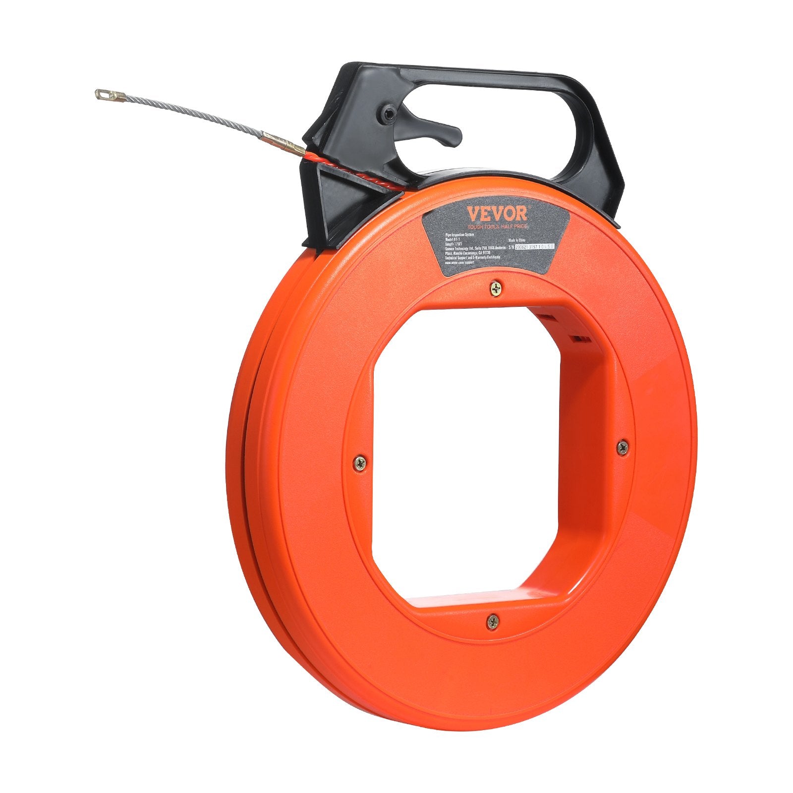 Power & Electrical Supplies: VEVOR Fish Tape, 38.1 m Length, 4.5 mm, PET Wire Puller with Optimized Housing and Handle, Easy-to-Use Cable Puller Tool, Flexible Wire Fishing Tools for Walls and Electrical Conduit, Non-Conductive