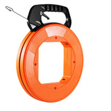 Power & Electrical Supplies: VEVOR Fish Tape, 36.58 m, 3 mm, Steel Wire Puller with Optimized Housing and Handle, Easy-to-Use Cable Puller Tool, Flexible Wire Fishing Tools for Walls and Electrical Conduit, Non-Conductive