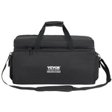 Cat Carriers & Crates: VEVOR DJ Cable File Bag, 1200D Oxford Fabric, DJ Gig Bag with 9 Detachable Divider 4.92 ft Padded Shoulder Strap Plastic Bottom Pad, 600 x 300 x 325 mm DJ Wire Bag for DJ Gear Musical Accessories