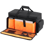 Cat Carriers & Crates: VEVOR DJ Cable File Bag, 1200D Oxford Fabric, DJ Gig Bag with 9 Detachable Divider 4.92 ft Padded Shoulder Strap Plastic Bottom Pad, 600 x 300 x 325 mm DJ Wire Bag for DJ Gear Musical Accessories