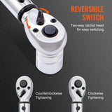 Fence & Gate Accessories: VEVOR Torque Wrench Adjustable Torque Wrench 1/2" Drive 10-150ft.lb/14-204n.m