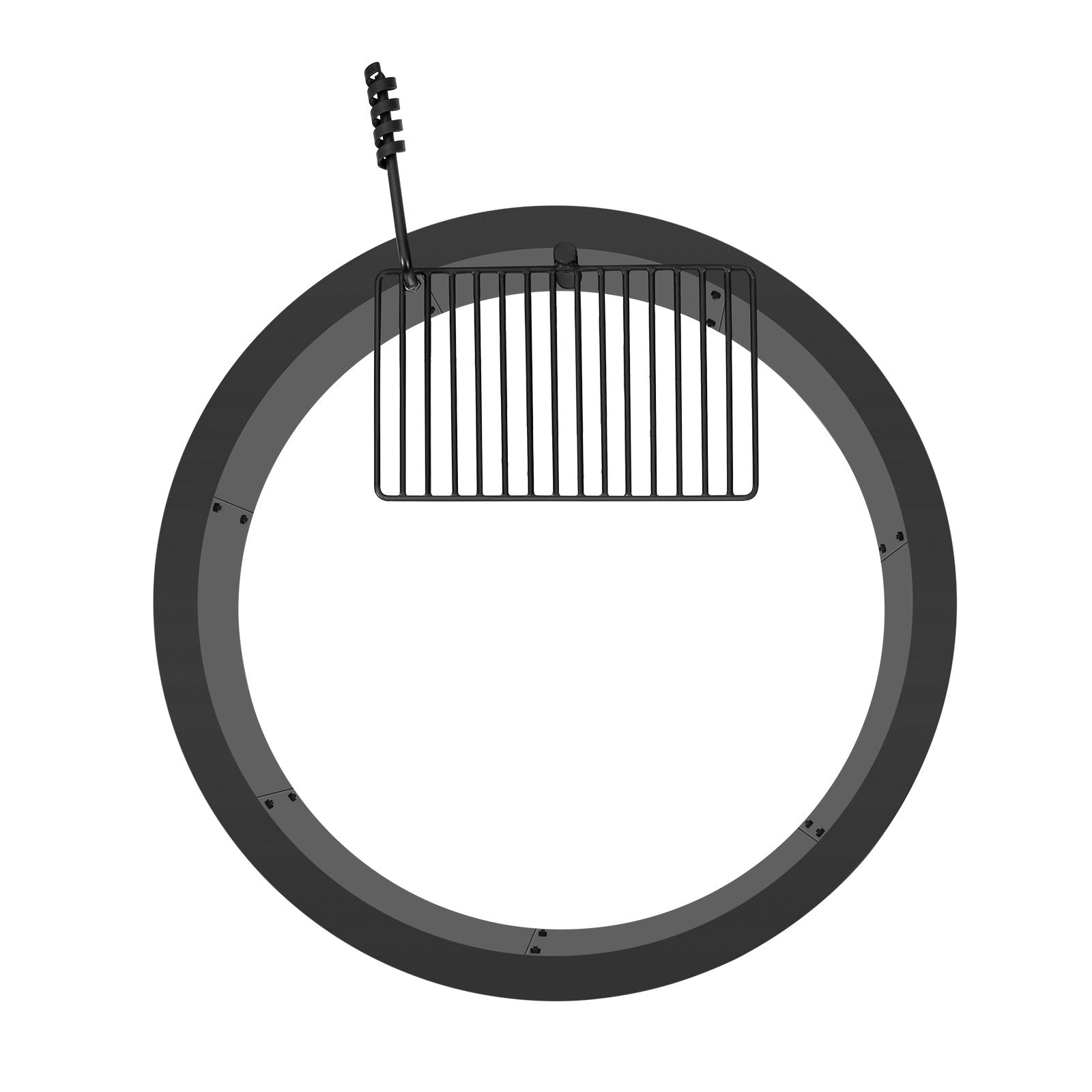 Pool Covers & Accessories: VEVOR Fire Pit Ring, Fire Pit Insert with Barbecue Fire Ring, 35-In Outer/31-In Inner Diameter, 8.5in Height, Carbon Steel Liner DIY Campfire Ring above/In-Ground, for Outdoor Camping, Bonfires