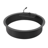 Pool Covers & Accessories: VEVOR Fire Pit Ring, Fire Pit Insert with Barbecue Fire Ring, 40-In Outer/36-In Inner Diameter, 8.5in Height, Carbon Steel Liner DIY Campfire Ring above/In-Ground, for Outdoor Camping, Bonfires