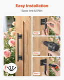 Fence & Gate Accessories: VEVOR Barn Door Handle, 320 mm Rustic Fence Gate Handle, Rust-Resistant Coating, Heavy Duty Carbon Steel Outdoor Gate Handles, Easy to Install, Metal Sliding Door Pulls for Garage Shed Closet Pantry