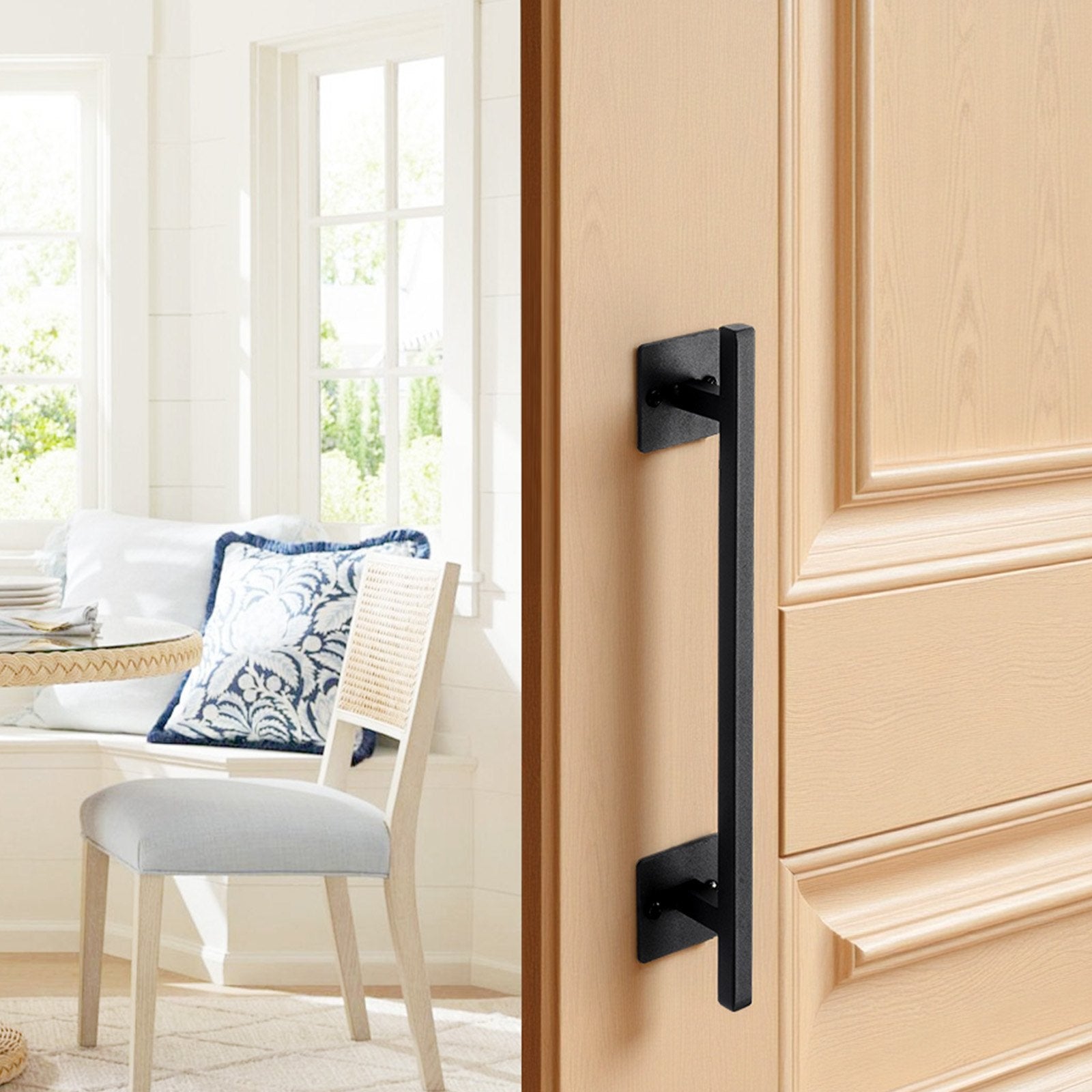 Fence & Gate Accessories: VEVOR Barn Door Handle, 320 mm Rustic Fence Gate Handle, Rust-Resistant Coating, Heavy Duty Carbon Steel Outdoor Gate Handles, Easy to Install, Metal Sliding Door Pulls for Garage Shed Closet Pantry