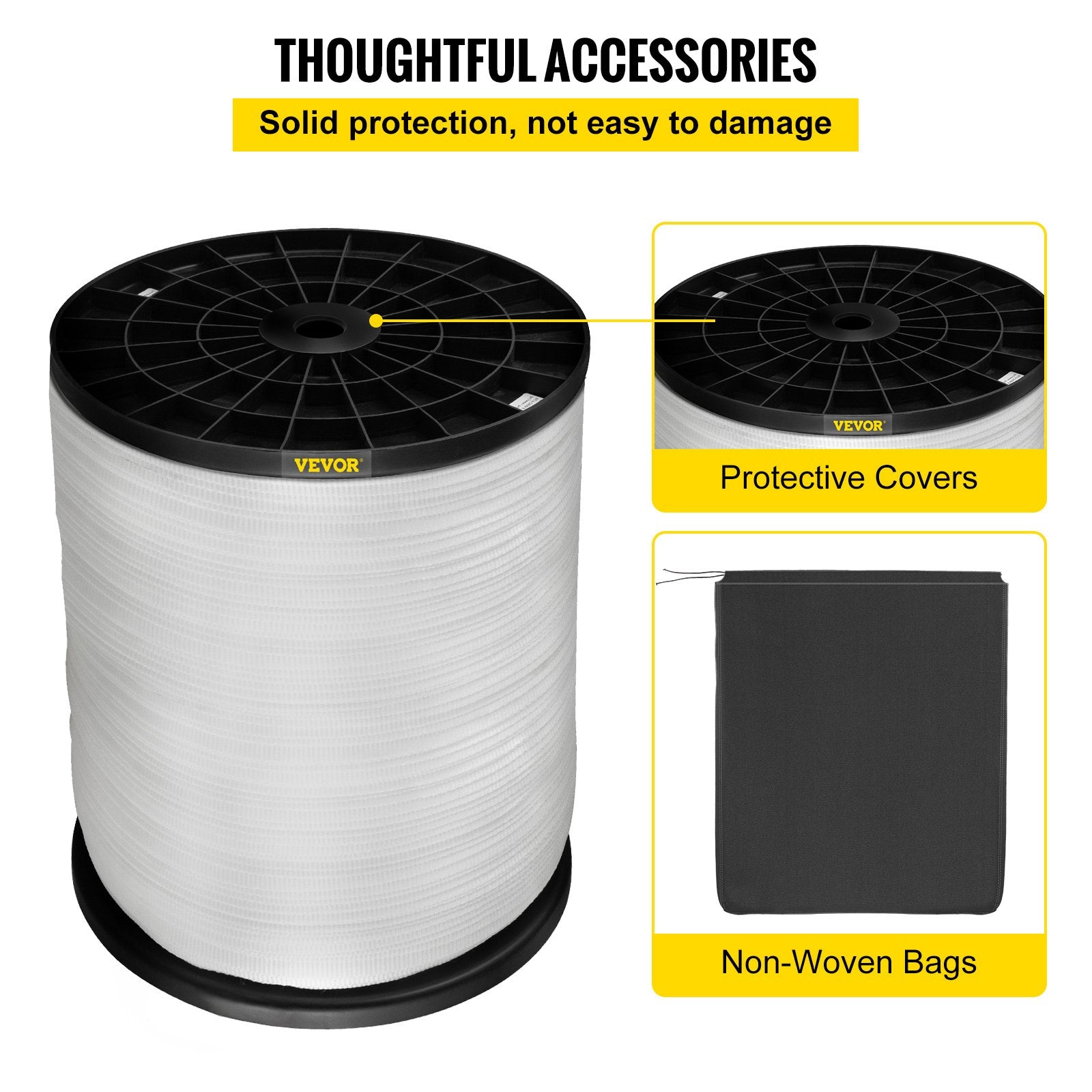 Automotive Repair & Speciality Tools: VEVOR 6000Lbs Polyester Pull Tape, 528\' x 1"" Flat Tape for Wire & Cable Conduit Work Variable Functions, Flat Rope for Pulling/Loading/Packing in Any Weather CONDITON