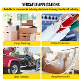 Automotive Repair & Speciality Tools: VEVOR 6000Lbs Polyester Pull Tape, 528\' x 1"" Flat Tape for Wire & Cable Conduit Work Variable Functions, Flat Rope for Pulling/Loading/Packing in Any Weather CONDITON
