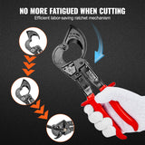 Cutters: VEVOR Ratcheting Cable Cutter, 250mm Ratchet Wire and Cable Cutter, Cut up to 240 mm², with Comfortable Grip Handles, Easy to Use Quick-Release Lever, Silicon-Manganese Spring Steel Blade