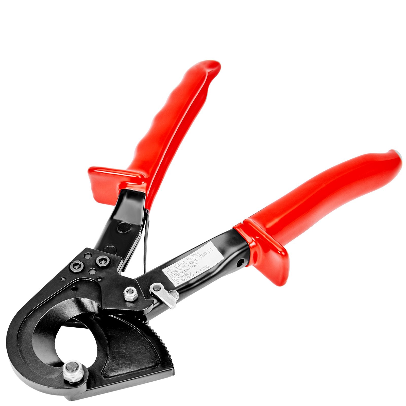 Cutters: VEVOR Ratcheting Cable Cutter, 250mm Ratchet Wire and Cable Cutter, Cut up to 240 mm², with Comfortable Grip Handles, Easy to Use Quick-Release Lever, Silicon-Manganese Spring Steel Blade