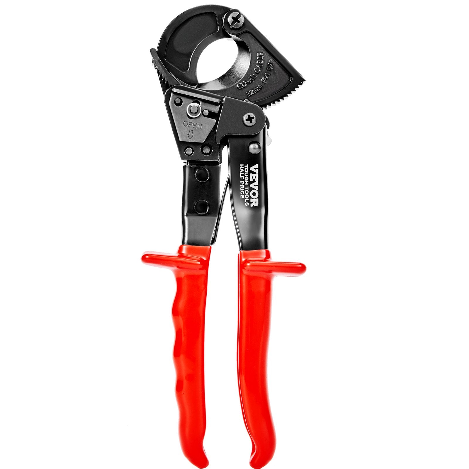 Cutters: VEVOR Ratcheting Cable Cutter, 250mm Ratchet Wire and Cable Cutter, Cut up to 240 mm², with Comfortable Grip Handles, Easy to Use Quick-Release Lever, Silicon-Manganese Spring Steel Blade