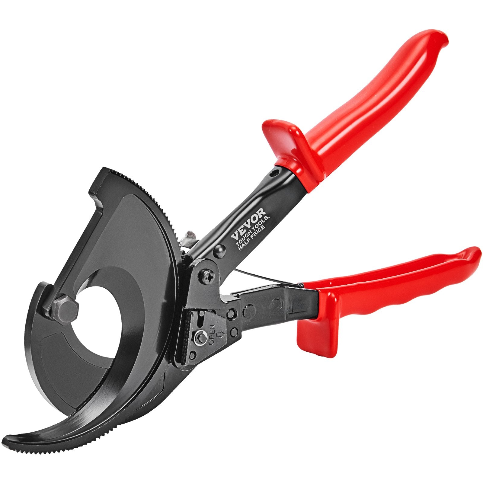 Cutters: VEVOR Ratcheting Cable Cutter, 280mm Ratchet Wire and Cable Cutter, Cut up to 400 mm², with Comfortable Grip Handles, Easy to Use Quick-Release Lever, Silicon-Manganese Spring Steel Blade