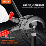 Cutters: VEVOR Ratcheting Cable Cutter, 280mm Ratchet Wire and Cable Cutter, Cut up to 400 mm², with Comfortable Grip Handles, Easy to Use Quick-Release Lever, Silicon-Manganese Spring Steel Blade