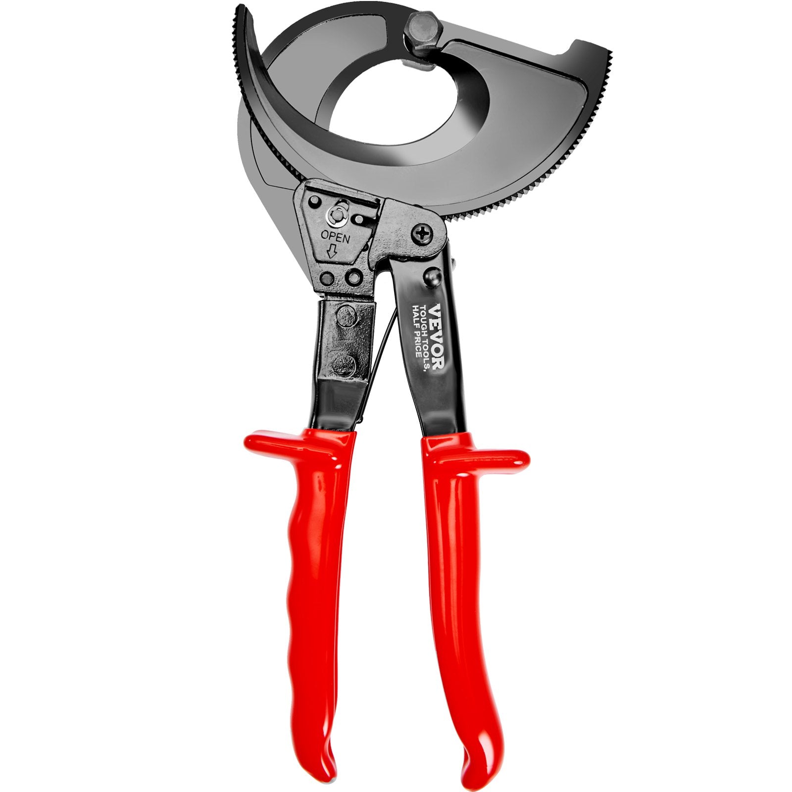 Cutters: VEVOR Ratcheting Cable Cutter, 280mm Ratchet Wire and Cable Cutter, Cut up to 400 mm², with Comfortable Grip Handles, Easy to Use Quick-Release Lever, Silicon-Manganese Spring Steel Blade