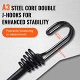 Automotive Repair & Speciality Tools: VEVOR 12 Pcs Bungee Cords with Hooks 32 In Heavy Duty Bungee Straps 8 mm Black
