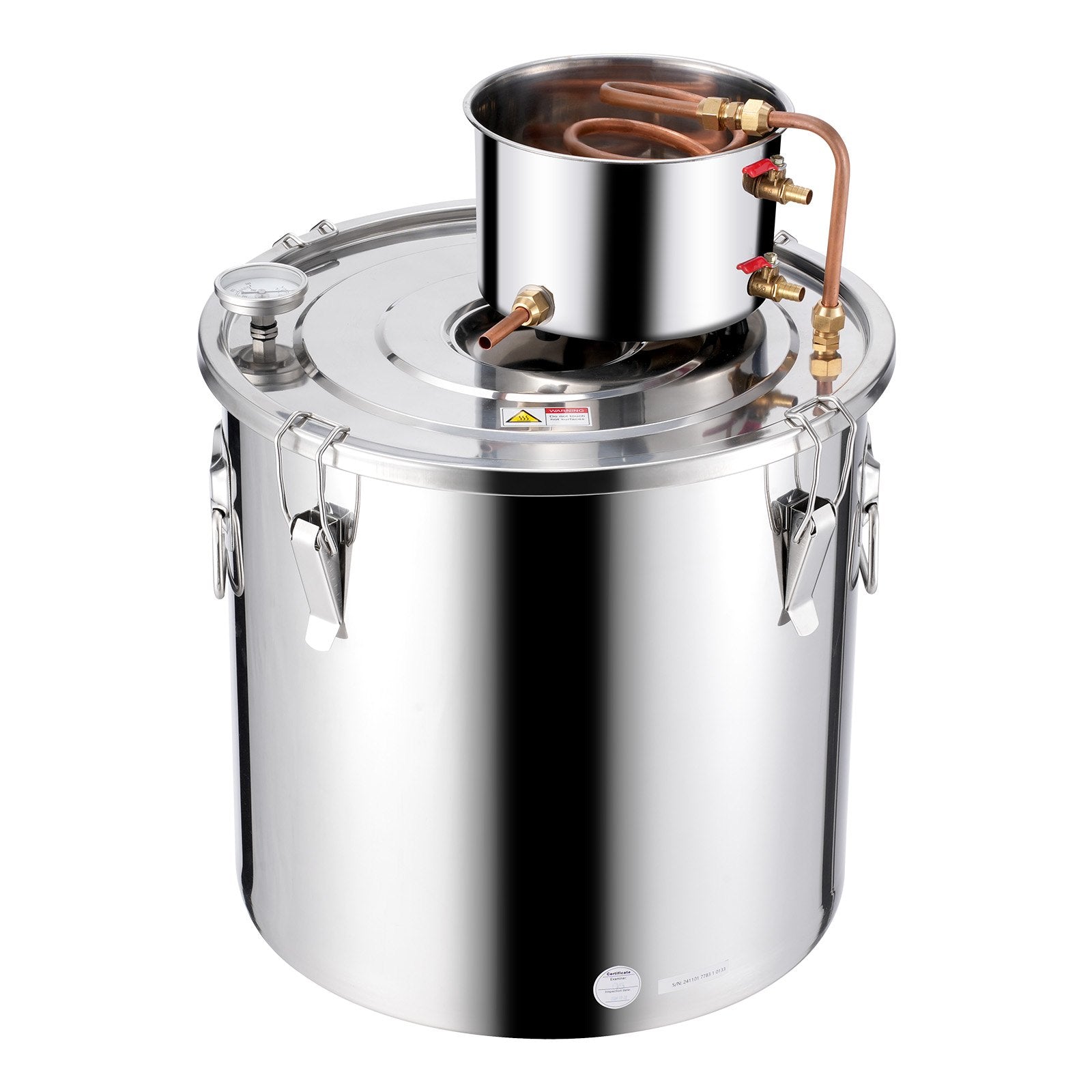 Distilling & Brewing: VEVOR Moonshine Still 13 Gal Water Alcohol Distiller Brewing Kit Stainless Steel