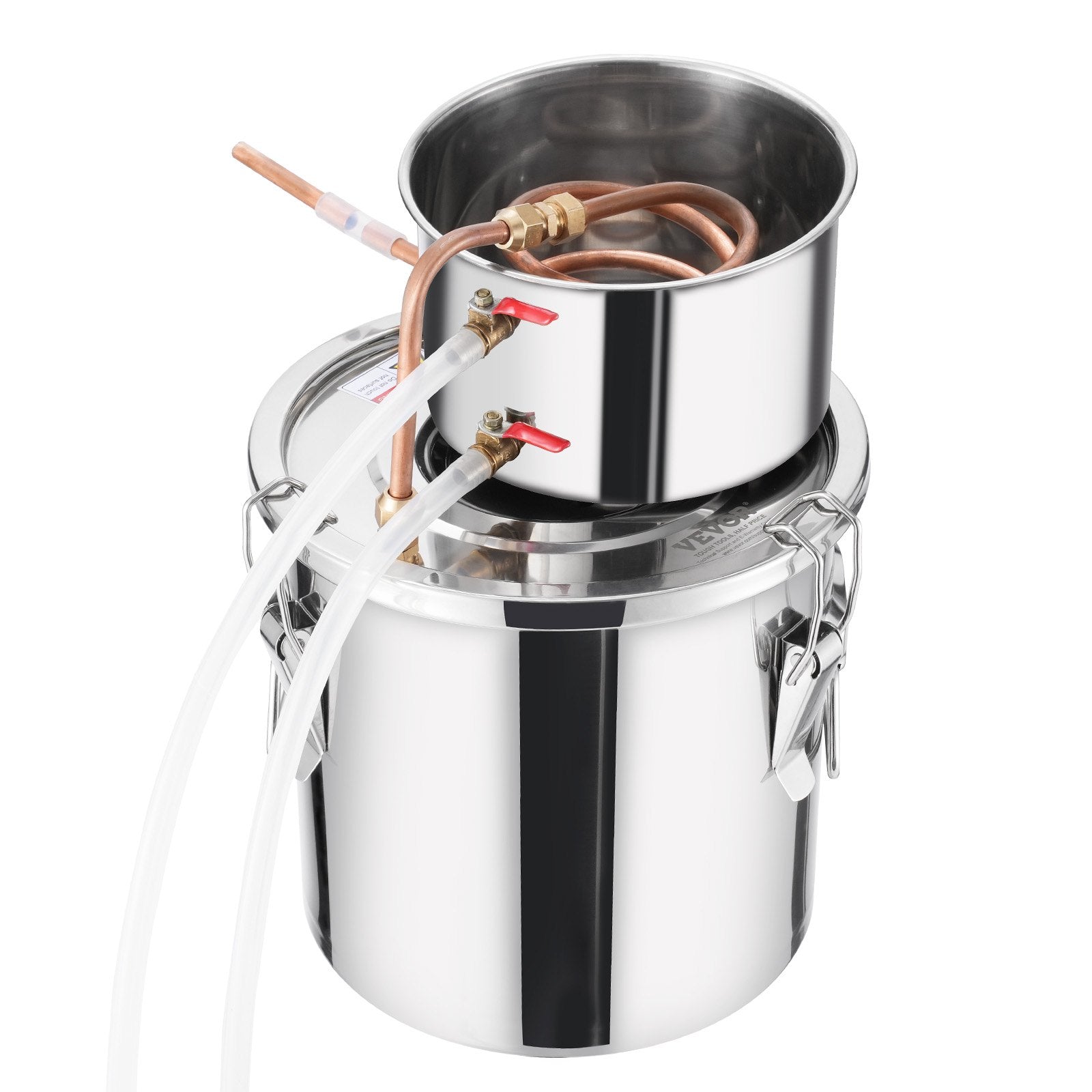 Distilling & Brewing: VEVOR Moonshine Still 3 Gal Water Alcohol Distiller Brewing Kit Stainless Steel