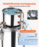 Distilling & Brewing: VEVOR Moonshine Still 3 Gal Water Alcohol Distiller Brewing Kit Stainless Steel