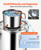 Distilling & Brewing: VEVOR Moonshine Still 5 Gal Water Alcohol Distiller Brewing Kit Stainless Steel