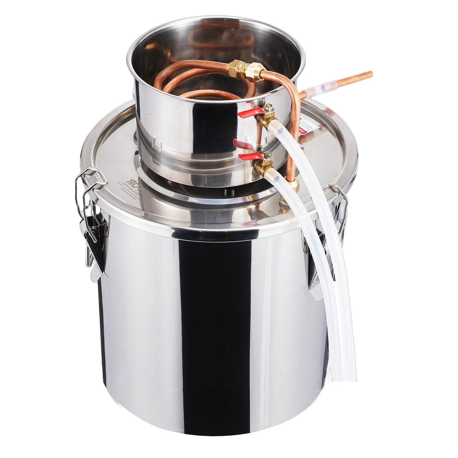 Distilling & Brewing: VEVOR Moonshine Still 5 Gal Water Alcohol Distiller Brewing Kit Stainless Steel