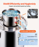 Distilling & Brewing: VEVOR Moonshine Still 8 Gal Water Alcohol Distiller Brewing Kit Stainless Steel