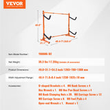 Basketball & Basketball Accessories: VEVOR Freestanding Kayak Storage Rack, Kayak Stand for 2 Kayak Canoe Paddleboard, Heavy-duty Steel Kayak Hanger Holder with Padded Arms and Adjustable Width, 79.5kg Max Load, for Indoor Outdoor Garage