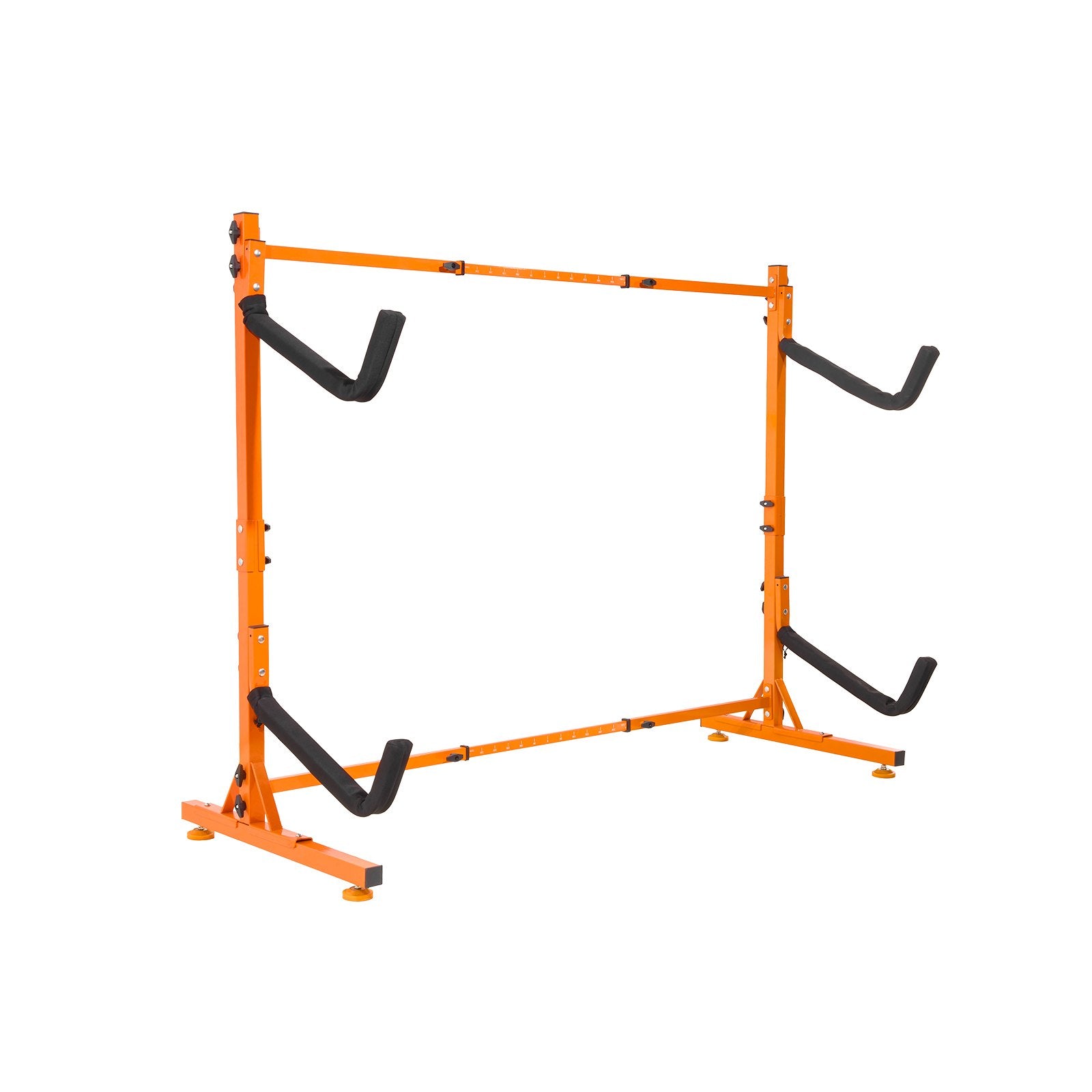 Freestanding Kayak Storage Rack, Kayak Stand for 2 Kayak Canoe Paddleboard, Heavy-duty Steel Kayak Hanger Holder with Padded Arms and Adjustable Width, 79.5kg Max Load, for Indoor Outdoor Garage
