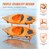 Basketball & Basketball Accessories: VEVOR Freestanding Kayak Storage Rack, Kayak Stand for 4 Kayak Canoe Paddleboard, Heavy-duty Steel Kayak Hanger Holder with Padded Arms and Adjustable Width, 100 kg Max Load, for Indoor Outdoor Garage