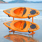 Basketball & Basketball Accessories: VEVOR Freestanding Kayak Storage Rack, Kayak Stand for 4 Kayak Canoe Paddleboard, Heavy-duty Steel Kayak Hanger Holder with Padded Arms and Adjustable Width, 100 kg Max Load, for Indoor Outdoor Garage